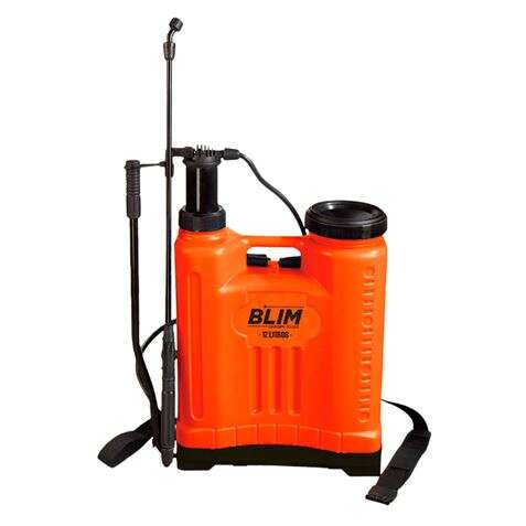 Blim Sulfatadora de Espalda Manual 12L - Bomba con Presion hasta 4 bar - Boquilla Regulable - Diseño Tipo Mochila Blim Sulfatadora de Espalda Manual 12L - Bomba con Presion hasta 4 bar - Boquilla Regulable - Diseño Tipo Mochila