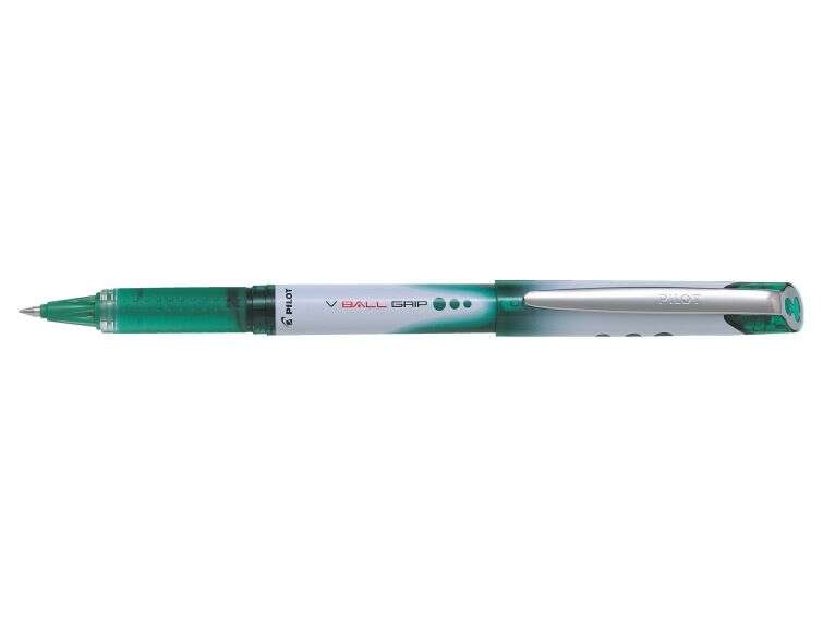 Pilot Boligrafo de Tinta Liquida V Ball Grip 05 - Punta de Bola Conica 0.5mm - Trazo 0.3mm - Grip de Goma - Color Verde