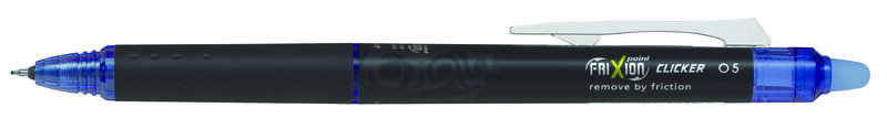 Pilot Frixion Point Clicker 0.5 Boligrafo Retractil de Tinta Termosensible - Borrable - Punta Fina 0.5mm - Trazo 0.25mm - Grip De Agarre - Color Azul