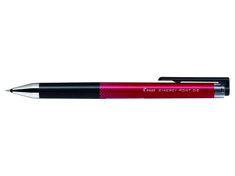 Pilot Boligrafo de Gel Synergy Point Retractil - Recargable - Punta Fina 0.5mm - Trazo 0.25mm - Color Rojo
