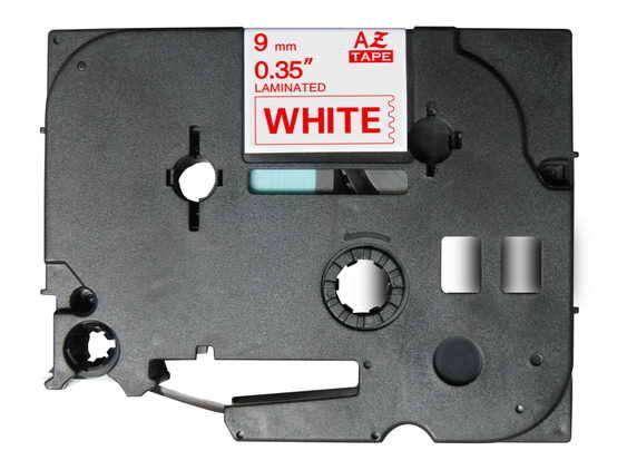 Brother TZe222 Cinta Laminada Generica de Etiquetas - Texto rojo sobre fondo blanco - Ancho 9mm x 8 metros Brother TZe222 Cinta Laminada Generica de Etiquetas - Texto rojo sobre fondo blanco - Ancho 9mm x 8 metros