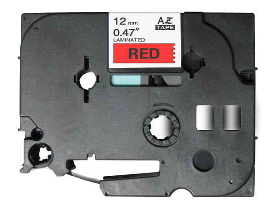 Brother TZe431 Cinta Laminada Generica de Etiquetas - Texto negro sobre fondo rojo - Ancho 12mm x 8 metros Brother TZe431 Cinta Laminada Generica de Etiquetas - Texto negro sobre fondo rojo - Ancho 12mm x 8 metros