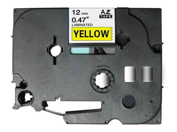 Brother TZe631 Cinta Laminada Generica de Etiquetas - Texto negro sobre fondo amarillo - Ancho 12mm x 8 metros Brother TZe631 Cinta Laminada Generica de Etiquetas - Texto negro sobre fondo amarillo - Ancho 12mm x 8 metros