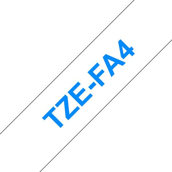 Brother TZeFA4 Cinta Textil Generica de Etiquetas - Texto azul sobre fondo blanco - Ancho 18mm x 3 metros Brother TZeFA4 Cinta Textil Generica de Etiquetas - Texto azul sobre fondo blanco - Ancho 18mm x 3 metros