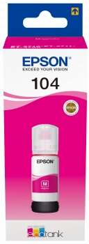 Epson 104 Magenta Botella de Tinta Original - C13T00P340 Epson 104 Magenta Botella de Tinta Original - C13T00P340