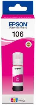Epson 106 Magenta Botella de Tinta Original - C13T00R340 Epson 106 Magenta Botella de Tinta Original - C13T00R340