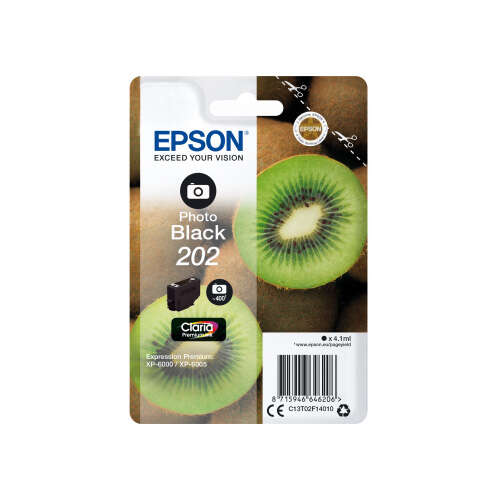 Epson 202 Negro Photo Cartucho de Tinta Original - C13T02F14010 Epson 202 Negro Photo Cartucho de Tinta Original - C13T02F14010