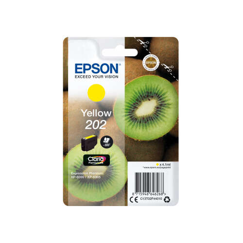 Epson 202 Amarillo Cartucho de Tinta Original - C13T02F44010 Epson 202 Amarillo Cartucho de Tinta Original - C13T02F44010