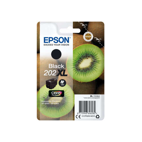 Epson 202XL Negro Cartucho de Tinta Original - C13T02G14010 Epson 202XL Negro Cartucho de Tinta Original - C13T02G14010