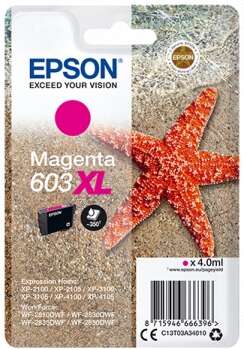 Epson 603XL Magenta Cartucho de Tinta Original - C13T03A34010 Epson 603XL Magenta Cartucho de Tinta Original - C13T03A34010