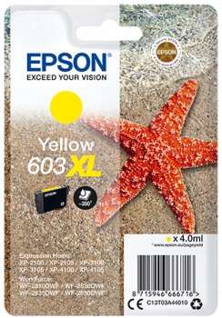 Epson 603XL Amarillo Cartucho de Tinta Original - C13T03A44010 Epson 603XL Amarillo Cartucho de Tinta Original - C13T03A44010