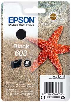 Epson 603 Negro Cartucho de Tinta Original - C13T03U14010 Epson 603 Negro Cartucho de Tinta Original - C13T03U14010