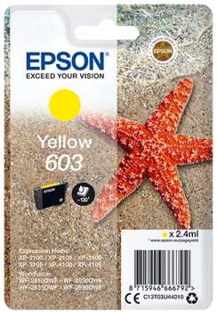 Epson 603 Amarillo Cartucho de Tinta Original - C13T03U44010 Epson 603 Amarillo Cartucho de Tinta Original - C13T03U44010
