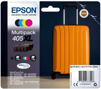 Epson 405XL Pack de 4 Cartuchos de Tinta Originales - C13T05H64010 Epson 405XL Pack de 4 Cartuchos de Tinta Originales - C13T05H64010