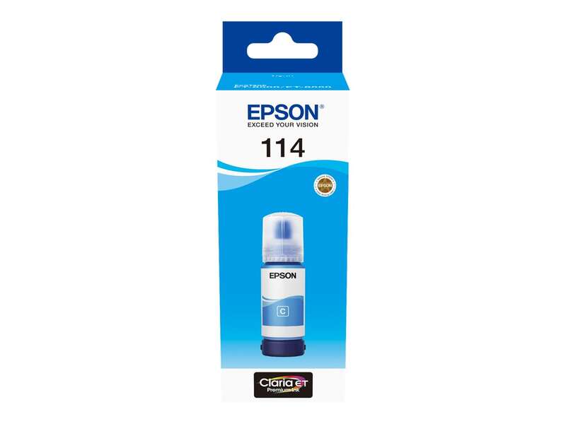 Epson 114 Cyan Botella de Tinta Pigmentada Original - C13T07B240 Epson 114 Cyan Botella de Tinta Pigmentada Original - C13T07B240
