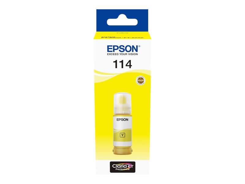 Epson 114 Amarillo Botella de Tinta Pigmentada Original - C13T07B440 Epson 114 Amarillo Botella de Tinta Pigmentada Original - C13T07B440