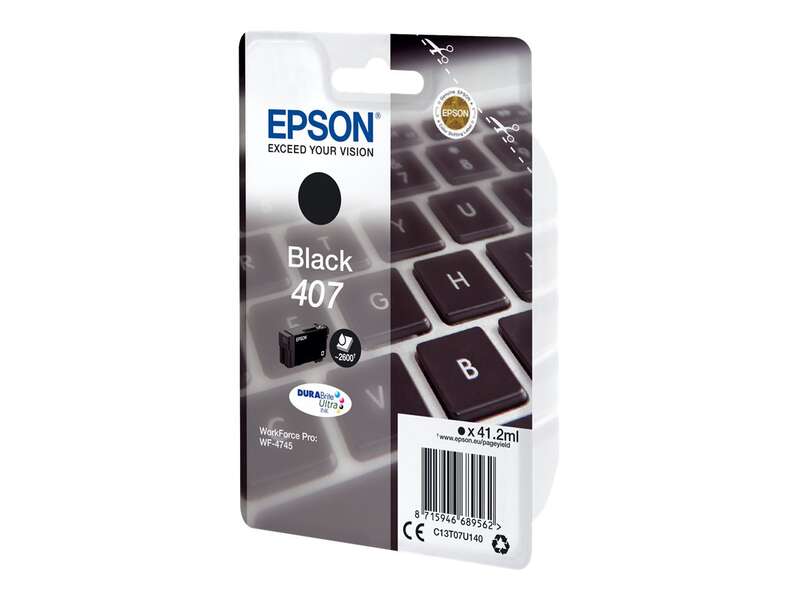 Epson 407 Negro Cartucho de Tinta Original - C13T07U140 Epson 407 Negro Cartucho de Tinta Original - C13T07U140