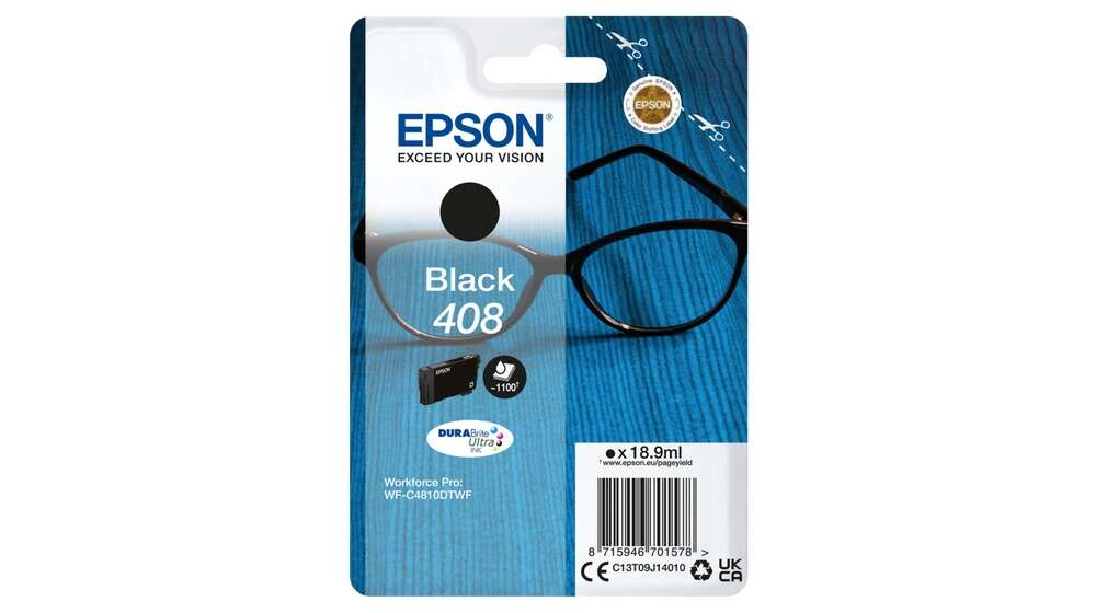 Epson 408 Negro Cartucho de Tinta Original - C13T09J14010 Epson 408 Negro Cartucho de Tinta Original - C13T09J14010