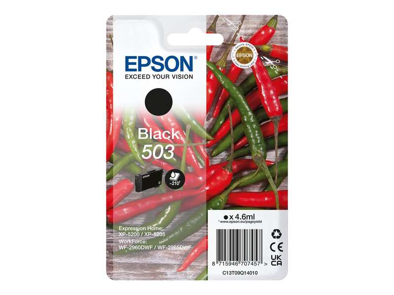 Epson 503 Negro Cartucho de Tinta Original - C13T09Q14010 Epson 503 Negro Cartucho de Tinta Original - C13T09Q14010