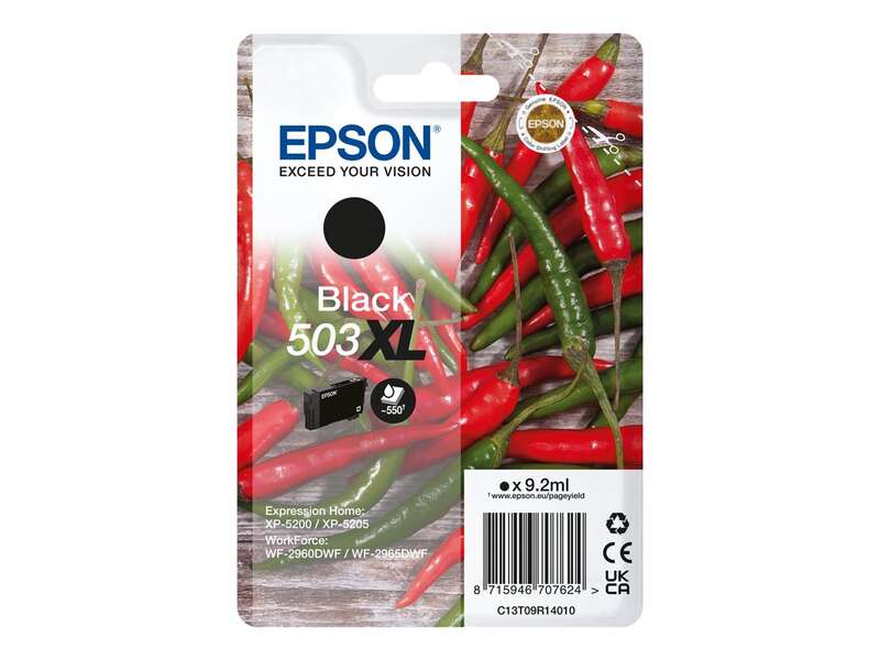 Epson 503XL Negro Cartucho de Tinta Original - C13T09R14010 Epson 503XL Negro Cartucho de Tinta Original - C13T09R14010