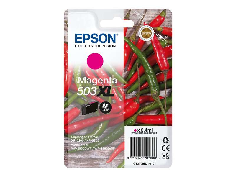 Epson 503XL Magenta Cartucho de Tinta Original - C13T09R34010 Epson 503XL Magenta Cartucho de Tinta Original - C13T09R34010