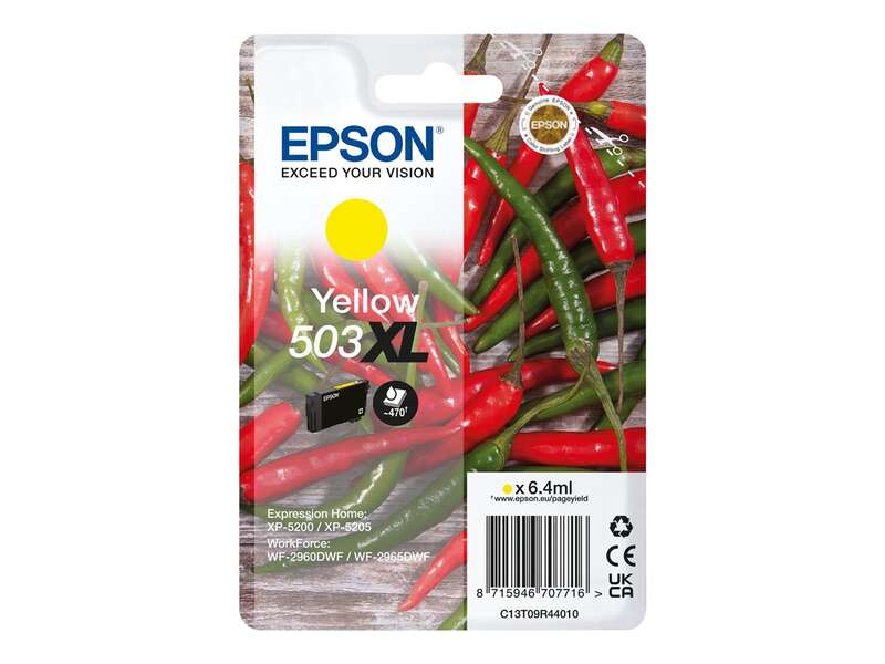 Epson 503XL Amarillo Cartucho de Tinta Original - C13T09R44010 Epson 503XL Amarillo Cartucho de Tinta Original - C13T09R44010