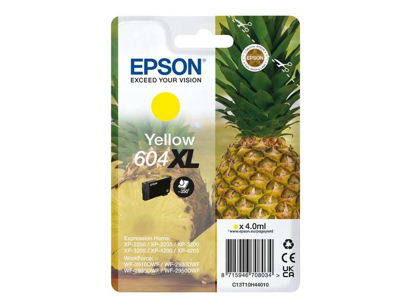 Epson 604XL Amarillo Cartucho de Tinta Original - C13T10H44010 Epson 604XL Amarillo Cartucho de Tinta Original - C13T10H44010