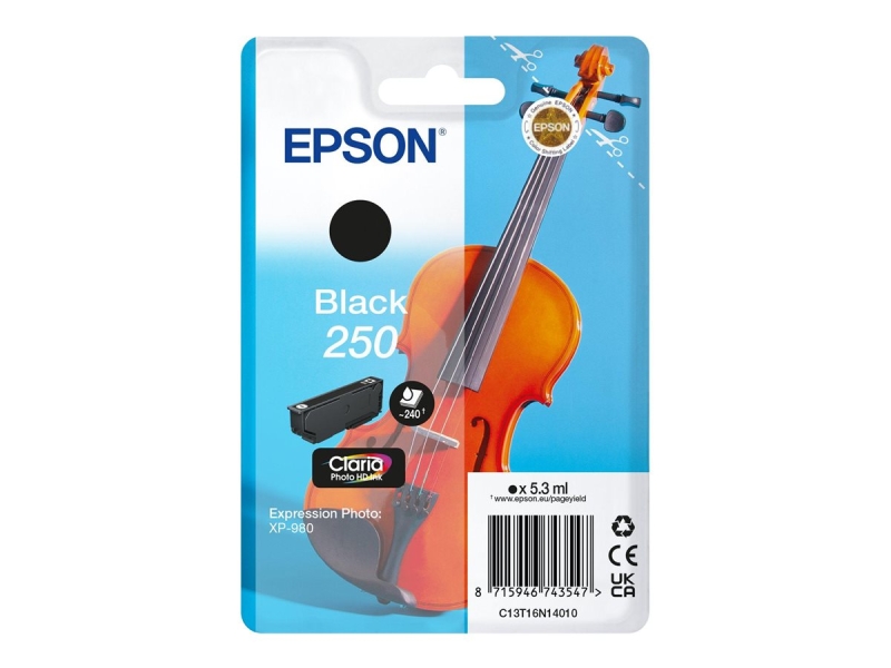 Epson 250 Negro Cartucho de Tinta Original - C13T16N14010 Epson 250 Negro Cartucho de Tinta Original - C13T16N14010