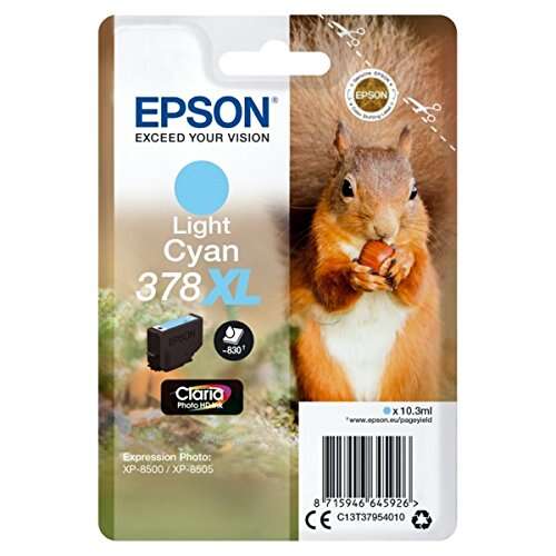 Epson 378XL Cyan Light Cartucho de Tinta Original - C13T37954010 Epson 378XL Cyan Light Cartucho de Tinta Original - C13T37954010