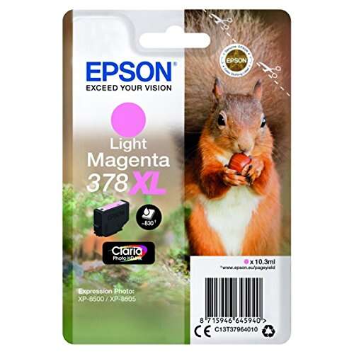 Epson 378XL Magenta Light Cartucho de Tinta Original - C13T37964010 Epson 378XL Magenta Light Cartucho de Tinta Original - C13T37964010