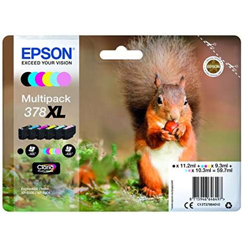 Epson 378XL Pack de 6 Cartuchos de Tinta Originales - C13T37984010 Epson 378XL Pack de 6 Cartuchos de Tinta Originales - C13T37984010