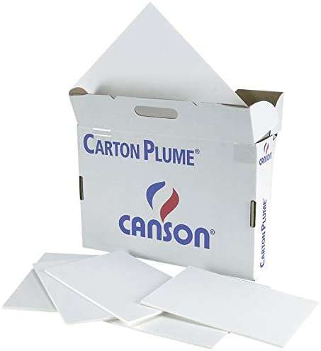 Canson Pack de 17 Paneles de Carton Pluma - 29.7x42cm - 5mm - Color Blanco