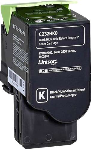 Lexmark C2325/C2425/C2535/MC2325/MC2425/MC2535/MC2640 Negro Cartucho de Toner Original - C232HK0 Lexmark C2325/C2425/C2535/MC2325/MC2425/MC2535/MC2640 Negro Cartucho de Toner Original - C232HK0