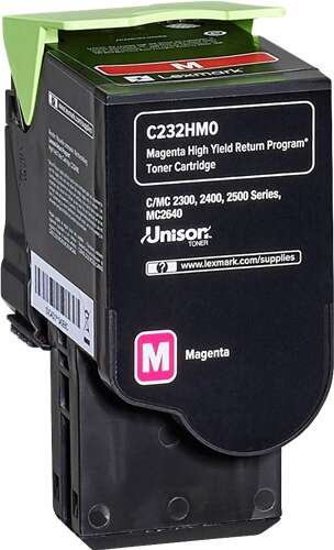 Lexmark C2325/C2425/C2535/MC2325/MC2425/MC2535/MC2640 Magenta Cartucho de Toner Original - C232HM0 Lexmark C2325/C2425/C2535/MC2325/MC2425/MC2535/MC2640 Magenta Cartucho de Toner Original - C232HM0