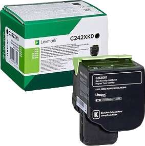Lexmark C2425/C2535/MC2425/MC2535/MC2640 Negro Cartucho de Toner Original - C242XK0 Lexmark C2425/C2535/MC2425/MC2535/MC2640 Negro Cartucho de Toner Original - C242XK0