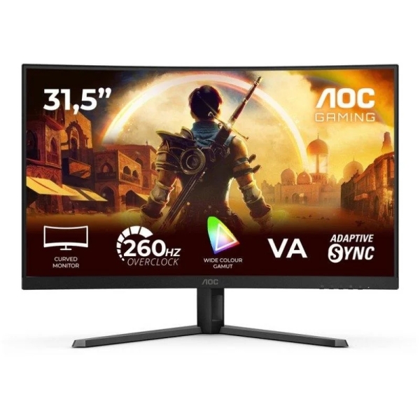 AOC G4 C32G42ZE Monitor 31.5\" Curvo 1500R LED VA FullHD 240Hz - Respuesta 1ms - HDMI, DisplayPort, Audio - Montaje VESA 100x100