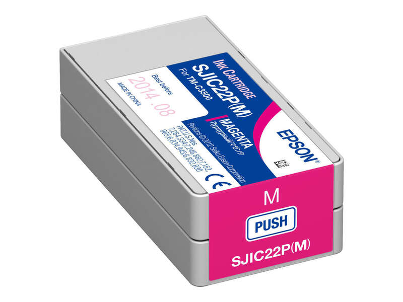 Epson SJIC22P Magenta Cartucho de Tinta Original - C33S020603/SJIC22P(M) Epson SJIC22P Magenta Cartucho de Tinta Original - C33S020603/SJIC22P(M)