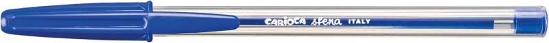 Carioca Sfera Boligrafo de Punta de Bola Ø 1mm - Escritura Super Deslizante - Color Azul