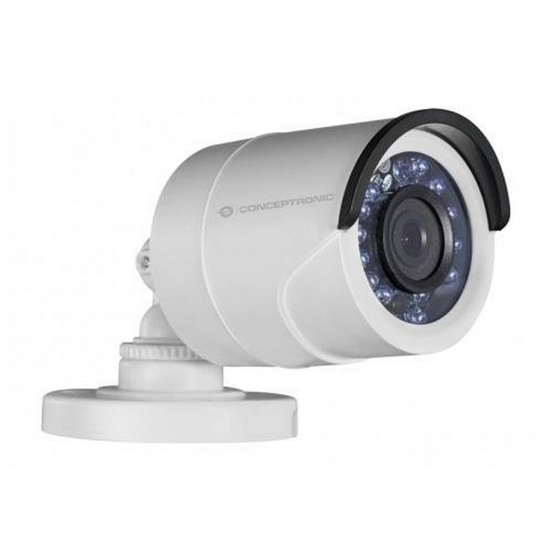 Conceptronic CCAM720TVI Cámara de Vigilancia Interior y Exterior - Visión nocturna hasta 20m - Calidad de 720p - Tipo bala