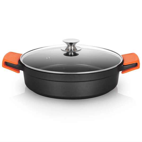 Orbegozo CDB 1032 Cacerola Baja - Aluminio Fundido Indeformable - Capacidad 5.9L - Asas de Silicona - Antiadherente Pfoa - Apta para Todo Tipo de Fuegos Orbegozo CDB 1032 Cacerola Baja - Aluminio Fundido Indeformable - Capacidad 5.9L - Asas de Silicona - Antiadherente Pfoa - Apta para Todo Tipo de Fuegos