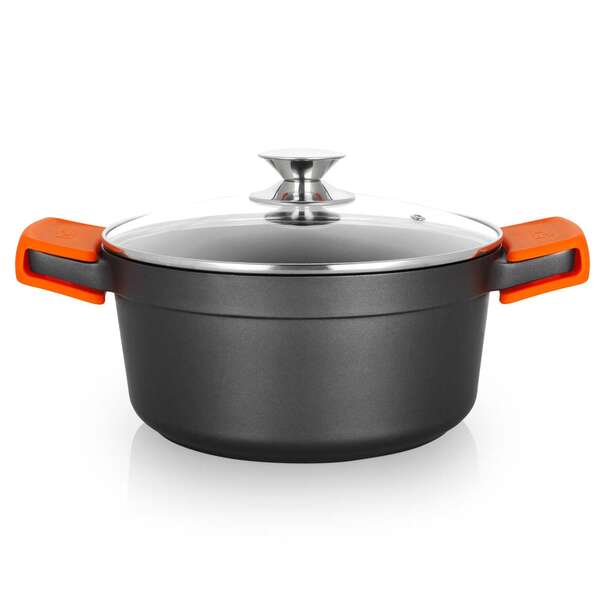 Orbegozo CDH 3024 - Cacerola de Aluminio Fundido para Guisos de la Abuela Indeformable - 4.5 L - Asas de Silicona - Antiadherente - Apta para Todo Tipo de Fuegos Segura y Practica Orbegozo CDH 3024 - Cacerola de Aluminio Fundido para Guisos de la Abuela Indeformable - 4.5 L - Asas de Silicona - Antiadherente - Apta para Todo Tipo de Fuegos Segura y Practica