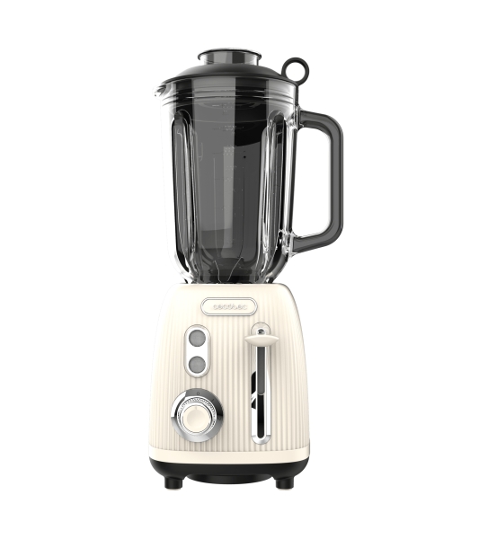 Cecotec Power Black Titanium RetroBeige Batidora de Vaso - 1200W - Jarra de 1.5L - Funcion Pulse - 4 Hojas Recubiertas de Titanio - Velocidad Ajustable - Color Beige Cecotec Power Black Titanium RetroBeige Batidora de Vaso - 1200W - Jarra de 1.5L - Funcion Pulse - 4 Hojas Recubiertas de Titanio - Velocidad Ajustable - Color Beige
