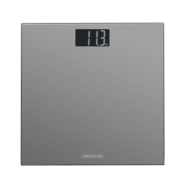 Cecotec Surface Precision 9200 Healthy Bascula Corporal - Capacidad hasta 180kg - 4 Sensores - Acero Inoxidable - Cinta Metrica y Pilas - Pantalla LCD - Antihuellas - Patas Antideslizantes - 300x300mm