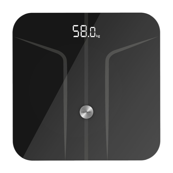 Cecotec Surface Precision 9750 Smart Healthy Bascula Corporal hasta 180kg - Bluetooth 4.0 - Patas Antideslizantes - Funcion Bebe - Vidrio Templado - 4 Sensores - Cinta Metrica - 300x300mm - Color Negro Cecotec Surface Precision 9750 Smart Healthy Bascula Corporal hasta 180kg - Bluetooth 4.0 - Patas Antideslizantes - Funcion Bebe - Vidrio Templado - 4 Sensores - Cinta Metrica - 300x300mm - Color Negro