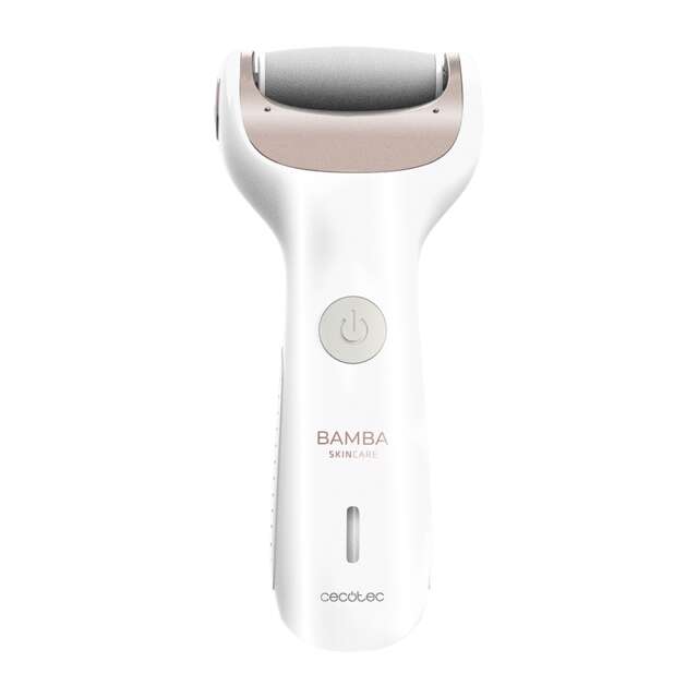 Cecotec Bamba SkinCare Silky Lima Electrica para Pies - Bateria de Litio Recargable - Modo con Cable y sin Cable - Rodillos de Distintos Gramajes