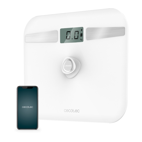 Cecotec Surface Precision 10200 Smart Healthy White Bascula Corporal hasta 180kg - Energia sin Pilas - Bluetooth - 4 Sensores - Cristal Templado - Patas Antideslizantes - Autoapagado - Color Blanco Cecotec Surface Precision 10200 Smart Healthy White Bascula Corporal hasta 180kg - Energia sin Pilas - Bluetooth - 4 Sensores - Cristal Templado - Patas Antideslizantes - Autoapagado - Color Blanco