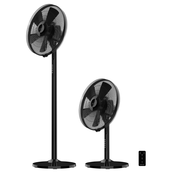 Cecotec EnergySilence 555 2in1 Smart XL Ventilador de Pie y Sobremesa con 5 Aspas - 55W - Diametro de 40cm - Control Remoto Incluido - 3 Velocidades - Temporizador - Color Negro Cecotec EnergySilence 555 2in1 Smart XL Ventilador de Pie y Sobremesa con 5 Aspas - 55W - Diametro de 40cm - Control Remoto Incluido - 3 Velocidades - Temporizador - Color Negro