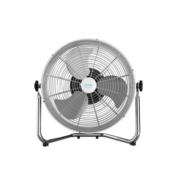 Cecotec EnergySilence 4500 Gyropro Ventilador Industrial de Suelo - 110W - Oscilacion Automatica - Aspas Metalicas de 45cm - Silencioso - 3 Velocidades - Inclinacion Total - Acabado en Acero Cromado