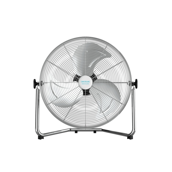 Cecotec EnergySilence 5000 Pro Ventilador Industrial de Suelo con 3 Aspas Metalicas - 120W - Diametro de 20\" - 3 Velocidades - Inclinacion Flexible - Base Estable - Rejilla Protectora - Cromado