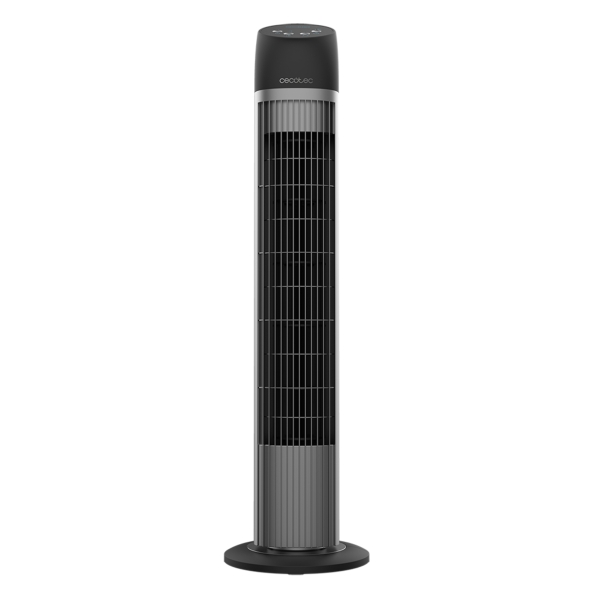 Cecotec EnergySilence 7050 SkyLine Control Ventilador de Torre de 33\" de Altura - 45W - Motor de Cobre - Mando a Distancia - 3 Velocidades - Oscilacion de 70º - Temporizador - Color Negro